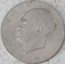 1776-1976  Eisenhower Liberty Bell Moon One Dollar US Bicentennial Coin picture