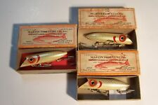 Three Martin Salmon Plugs Early Boxes One 