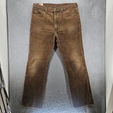 Vintage Cowden Mens 36x31 Brown Corduroy Cowboy Pants Western 70s Made in USA picture