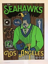SEATTLE SEAHWAKS RARE GAME POSTER LA RAMS 2021 #252/315 picture