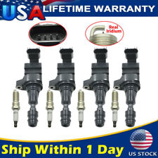 4* Ignition Coil &Spark Plug UF491 For Chevy Equinox Buick Regal Saturn GMC 2.4L picture