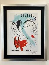 MARC CHAGALL | 3 ORIGINAL VINTAGE 1975 SIGNED PRINTS | MOUNTED IN 11X14 BOARD picture
