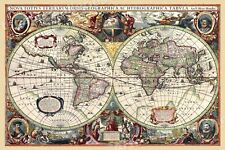 1630 Historic Old World Illlustrated Vintage Map - 16x24 picture