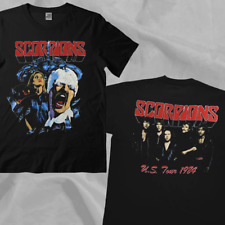 Vintage Scorpions Band 1984 US Tour Double Sided T-Shirt picture