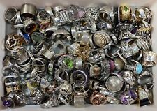 DESIGNER LARGE Sterling Silver Rings Wholesale Lot 50g For One Low Price picture