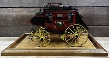 Franklin Mint Wells Fargo Die Cast Metal Stage Coach 1:16 Scale W/Glass Display picture