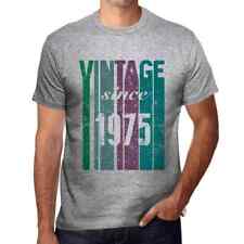 Men's Graphic T-Shirt Vintage Since 1975 49th Birthday Anniversary 49 Year Old picture