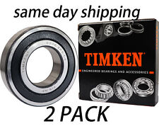 (2 PACK) TIMKEN 6206-2RSC3 30X62X16MM C3 Clearance Double Rubber Seal Bearings picture