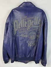 Vintage Pelle Pelle Jacket Leather Bomber Marc Buchanan Men’s 54 Hip Hop 90s picture