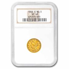1866-S $2.50 Liberty Gold Quarter Eagle XF-40 NGC picture