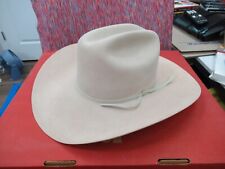 Vintage Tan Silverbelly Stetson 5X Rancher Fur Felt Cowboy Hat 7 1/8 (57) w/ Box picture