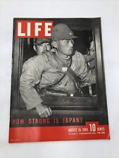 Life Magazine August 16, 1943 Japan, Battle of Orel, Baukmillers, Harlem Riot picture
