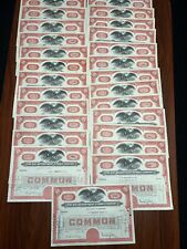 (Lot of 26 Red ) The May Department Stores Company New York stock certificate picture