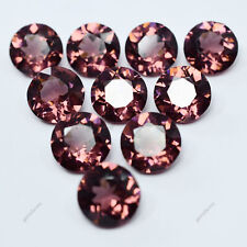 92.65 Ct Round Cut Padparadscha Sapphire Natural CERTIFIED Loose Gemstone 10 Pcs picture