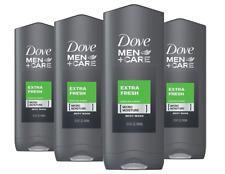 Dove Men Extra Fresh Refreshing Body and Face Wash 400ml, Pack of 4 picture
