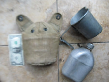 Early WWII U.S. Army  GI Canteen, Cover, & CUP, Dated 1943, USSCO, Re-enactor picture
