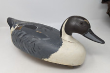 Vintage Wildfowler Wooden Duck Decoy Glass Eyes from Estate picture