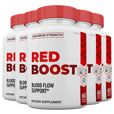 Red Boost Blood Flow Support Pills, RedBoost Capsules for Men and Women (5 Pack) picture