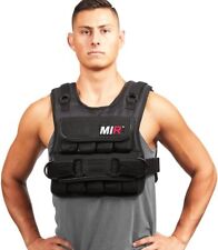 MiR Short Weighted Vest With Zipper Option 20lbs - 60lbs Solid Iron Weights. Wor picture