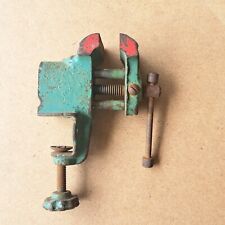 Vintage Mini Small Jeweler BENCH VISE Hobby Clamp On Table picture
