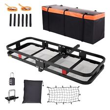 VEVOR 60x24x6 in Hitch Mount Cargo Carrier, 500lb Capacity Folding Trailer Hi... picture