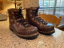 Mens Vtg Raichle Hiking Mountaineering Boots 11.5 M All Leather picture