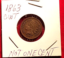 (1863) Patriotic Civil War Token Not One Cent For The Widows...UNC... picture