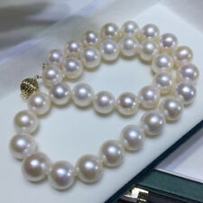 gorgeous  12-13mm south sea white  pearl  necklace 17inch 14k picture