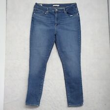 Levi's Premium Skinny Jeans Women's 34 Blue Denim Regular-Fit High-Rise Cotton picture