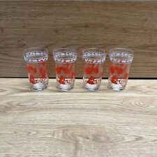 Lot of 4 Vintage Swanky Swig 1960's Kraft Cheese Jelly Jar Juice Glasses Animals picture