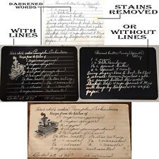 Engraved Handwritten Recipe Metal Card  - Personalized Grandma's Recipe Card picture