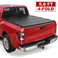 5.7/5.8FT 4 Fold Hard Truck Bed Tonneau Cover For 2017-2023 Nissan Titan(NON-XD) picture