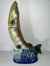 Vintage 1971 Jim Beam “Wisconsin Muskie Fishing Hall of Fame” Decanter -EMPTY- picture