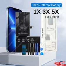 100% Battery Replacement For iPhone 11 12 13 14 Pro Max XS 8 6 Lot Adhesive Tool picture