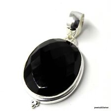 Black Onyx 925 sterling silver Handmade jewelry Pendent 10 Gm-A22 picture