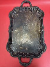 ANTIQUE F.B. ROGERS SILVER Co. TRADEMARK 1883 SILVER-PLATED LARGE TRAY picture