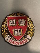 Harvard University Vintage Embroidered Iron On Patch App  3” picture