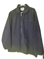 Vintage Allegheny Trail Fleece Jacket  Navy Blue Adult Size Large VTG picture