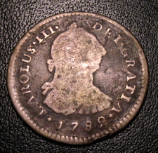 Old Colonial Coins 1782 Silver 1 Real picture
