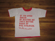 Rare NWOT Vintage 2000s Muhammad Ali Hip Hop Reversible T Shirt picture