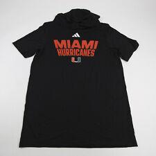 Miami Hurricanes adidas Short Sleeve Shirt Men's Black New picture