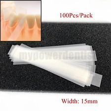 Dental Transparent Clear Plastic Strips for Crown Form Restorative Width 15mm picture