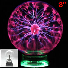8in Plasma Ball Touch Activated Magic Globe Orb Table Lamp Sphere Nebula Light picture