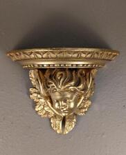 French Antique Wall Sconce/Shelf/Pedestal Gilded Cherub/Cupid Wood picture
