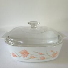 Vintage Corning Ware Wildflower 2 Quart Casserole Dish A-2-B with Pyrex Lid A9C. picture