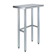 14 in. x 24 in. Open Base Stainless Steel Work Table | Residential & Commercial picture