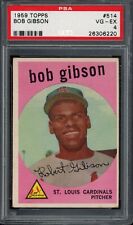 1959 Topps #514 Bob Gibson Rookie PSA 4 St. Louis Cardinals HOF Baseball Card picture