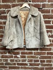 Vintage 70s Borgana Deluxe Womens Beige Fur Coat picture