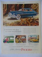 1949 PACKARD AUTOMOBILE GOLDEN ANNIVERSARY vintage art print ad picture