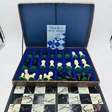 Drueke & Sons Chess Set Luxury Line Modern Complete Original Box Vintage Game picture